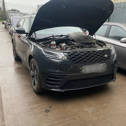 Mechanic working on a car